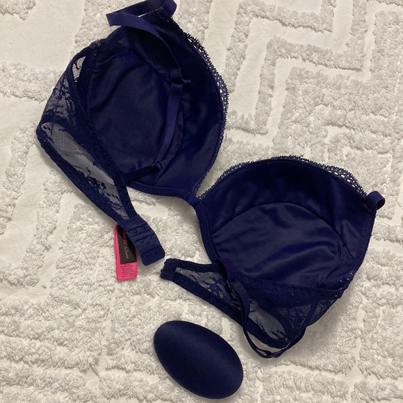 Indigo Removable Padding Lace Detail bra | 34DD - Picture 4 of 5